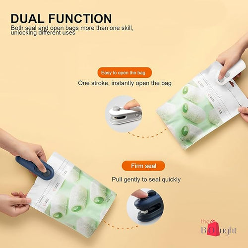 2-in-1 Mini Bag Sealer | USB Rechargeable Heat Sealer & Cutter